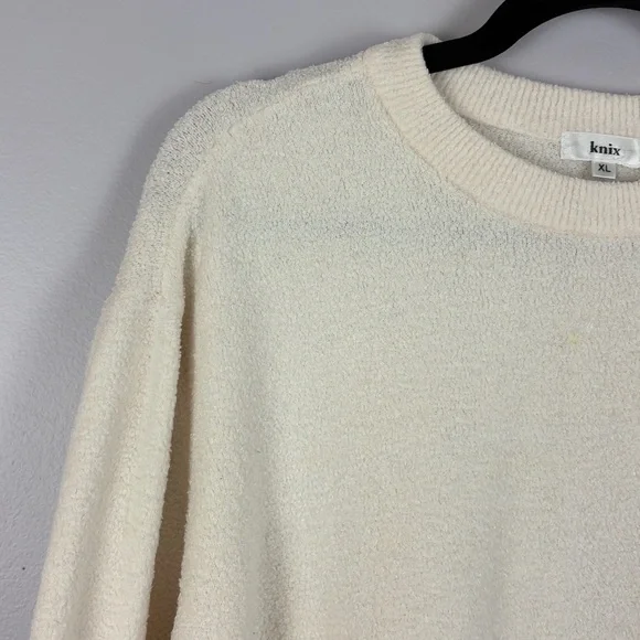 knix Men's Cream Crewneck Sweater - Picture 5 of 13